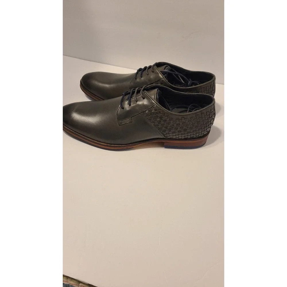 Thomas & Vine Mens‎ Legion Dark Gray Oxfords NEW WOB Size 10